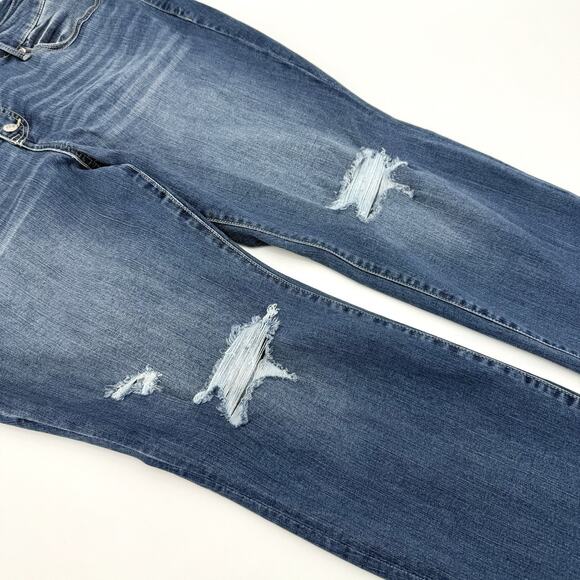 Torrid Perfect Skinny Ankle Jeans Women’s 22R Blue Premium Stretch Mid-Rise NWT - Picture 6 of 9